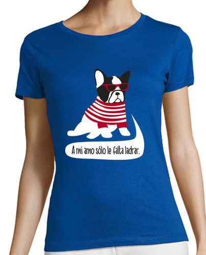 Camiseta mujer Bulldog frances hipster - latostadora.com - Modalova