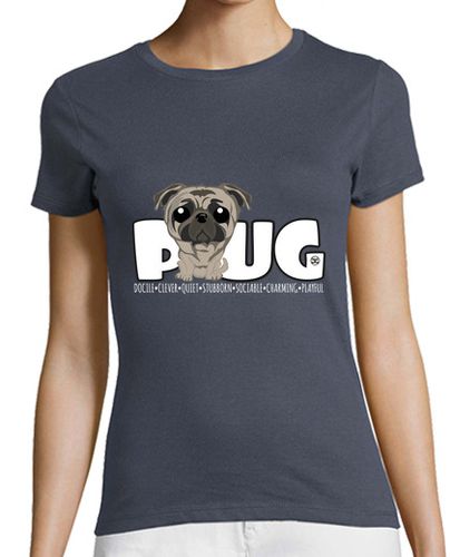 Camiseta mujer Pug - DGBigHead - latostadora.com - Modalova