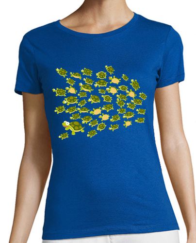 Camiseta Mujer Manga Corta Tortugas voladoras laTostadora - latostadora.com - Modalova