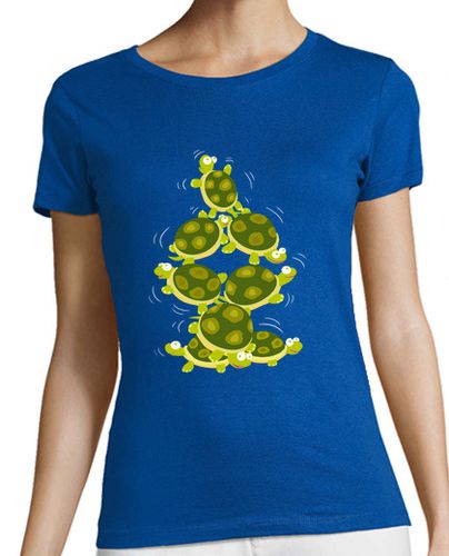 Camiseta mujer Tortugas acróbatas - latostadora.com - Modalova