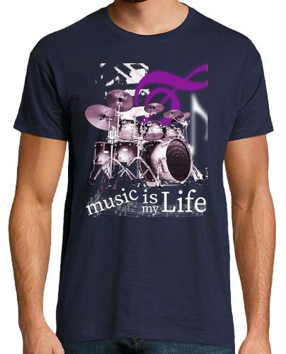 Camiseta Music is my Life - Bateria 1 - latostadora.com - Modalova