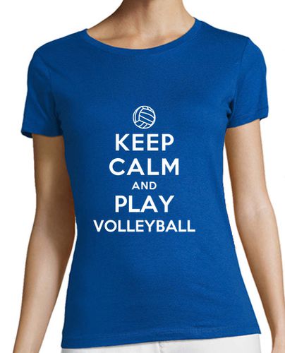 Camiseta mujer mantén la calma y juega al voley playa - latostadora.com - Modalova