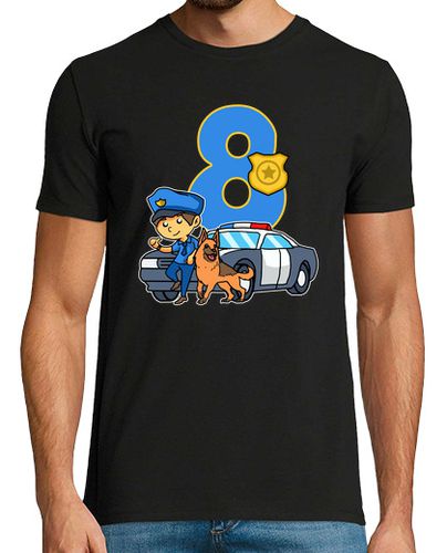 Camiseta oficial de policia fiesta de cumpleaños 8 suministro 8 años - latostadora.com - Modalova