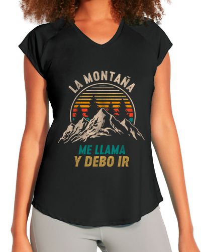 Camiseta deportiva mujer La Montaña Me Llama y Debo Ir - latostadora.com - Modalova