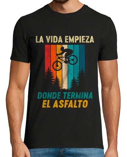 Camiseta La Vida Empieza Donde Termina Asfalto - latostadora.com - Modalova
