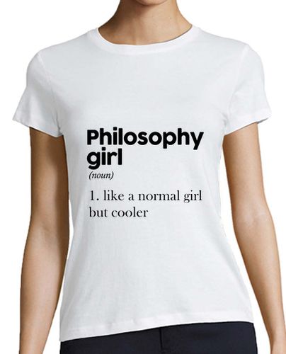 Camiseta mujer chica de filosofia - latostadora.com - Modalova