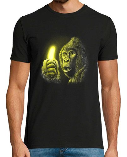 Camiseta camiseta de hombre techno parade gorilla monkey con plátano luminoso - latostadora.com - Modalova
