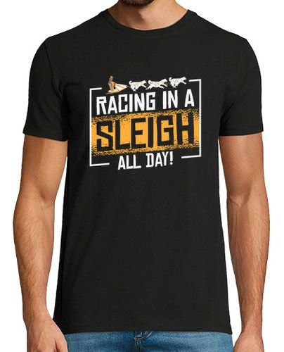 Camiseta Sledding Sled Dog Racing In A Sleigh Alaskan Racers - latostadora.com - Modalova
