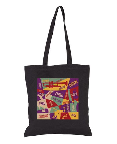 Bolsa De Tela diseño creativo con géneros de jazz laTostadora - latostadora.com - Modalova