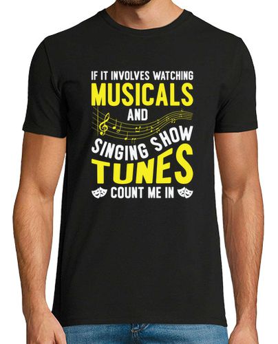 Camiseta Musical Singing Music Lover Watching Broadway Theater - latostadora.com - Modalova