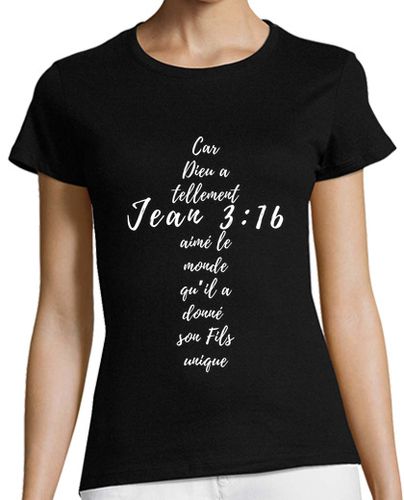 Camiseta mujer jeans 3 16 cruz cristiana - latostadora.com - Modalova