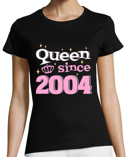 Camiseta Mujer Manga Corta Reina 2004 Mujer 18 Años Cumpleaños laTostadora - latostadora.com - Modalova