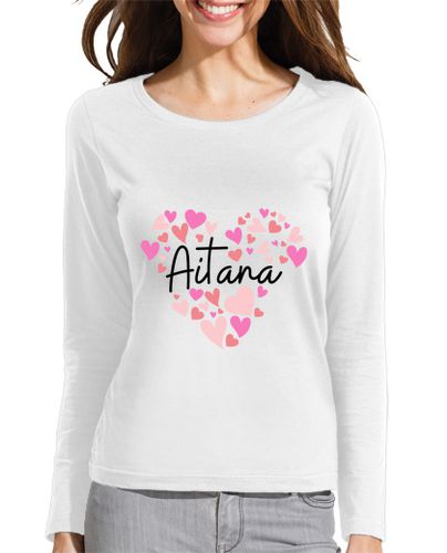 Camiseta mujer amo aitana corazones para aitana - latostadora.com - Modalova