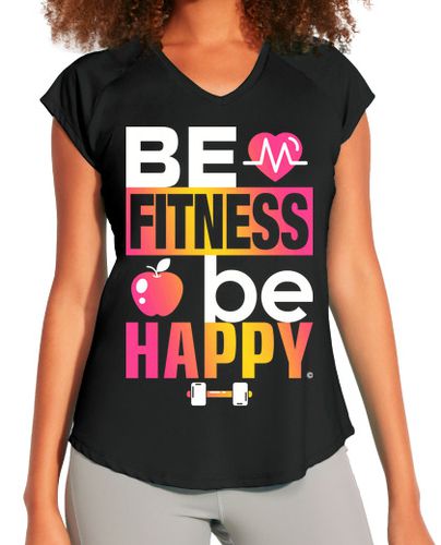 Camiseta deportiva mujer Be Fitness Be Happy - latostadora.com - Modalova