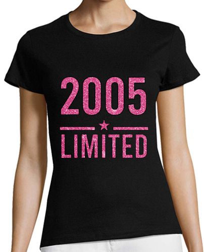 Camiseta mujer 2005 limitada rosa brillante año - latostadora.com - Modalova