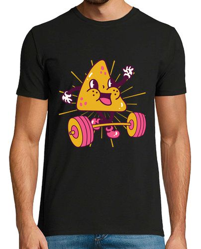 Camiseta Hombre Manga Corta fitness nachos levantamiento de pesas k laTostadora - latostadora.com - Modalova