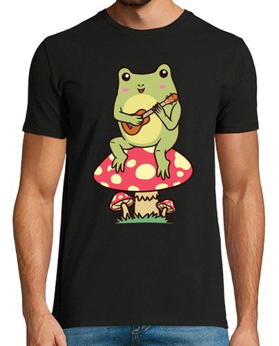 Camiseta rana en un reproductor de ukelele de ho - latostadora.com - Modalova