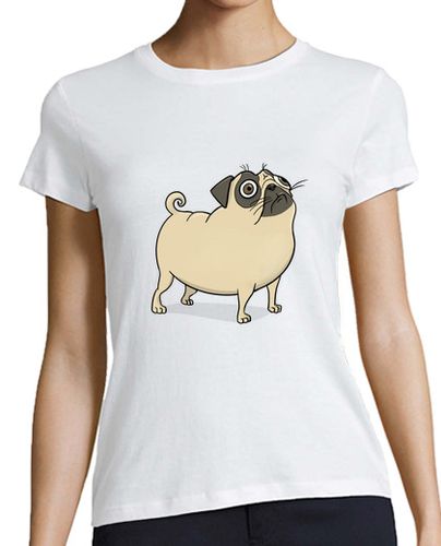 Camiseta mujer Pug gracioso apenado - latostadora.com - Modalova