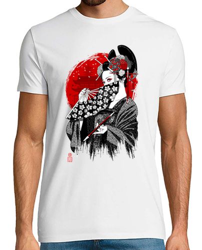 Camiseta Geisha bajo el sol naciente - latostadora.com - Modalova