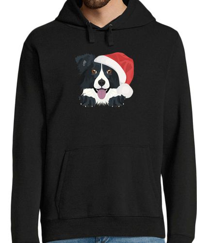 Sudadera Con Capucha Para Hombre border collie feliz navidad laTostadora - latostadora.com - Modalova