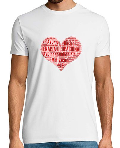 Camiseta Hombre Manga Corta Chico. Corazón de Terapia Ocupacional. laTostadora - latostadora.com - Modalova