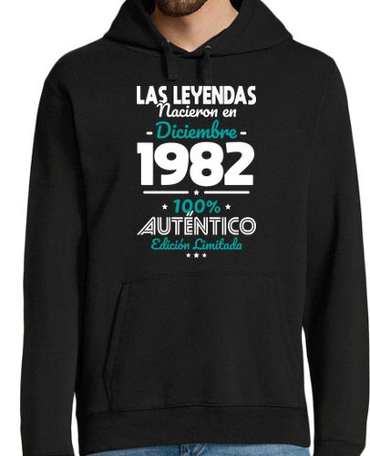 Sudadera Con Capucha Para Hombre 40 años - Leyendas Diciembre 1982 laTostadora - latostadora.com - Modalova