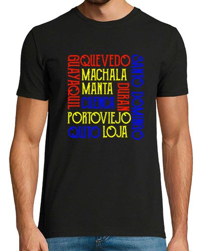 Camiseta camisa de nombres de ciudades de bandera de ecuador - latostadora.com - Modalova