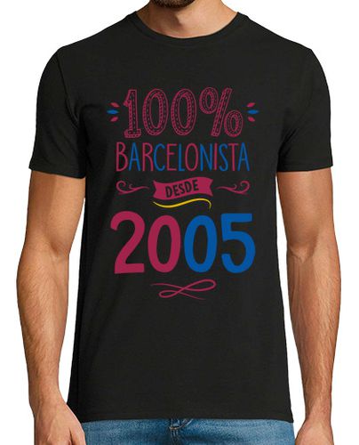 Camiseta 100 x 100 Barcelonista Desde 2005 - latostadora.com - Modalova