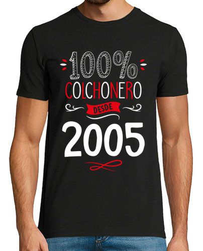 Camiseta 100 x 100 Colchonero Desde 2005 - latostadora.com - Modalova