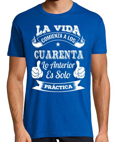 Camiseta Hombre Manga Corta 40 AÑOS DE PRÁCTICA laTostadora - latostadora.com - Modalova