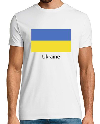 Camiseta camiseta de hombre con bandera de ucrania, no a la guerra - latostadora.com - Modalova