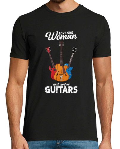 Camiseta amo a una mujer y varias guitarras - latostadora.com - Modalova