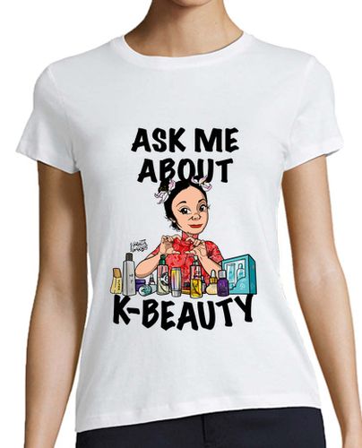 Camiseta mujer Ask me about K-Beauty laTostadora - latostadora.com - Modalova