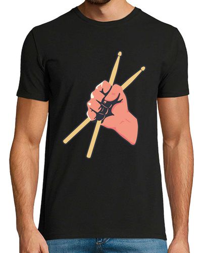 Camiseta mano sosteniendo una baqueta de tambor - latostadora.com - Modalova
