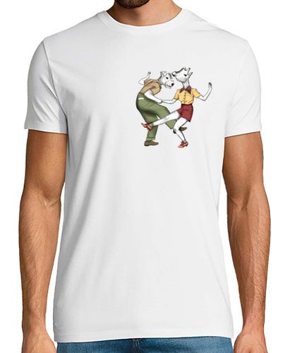 Camiseta Hombre Manga Corta Camiseta perro jirafa bailando lindy ho laTostadora - latostadora.com - Modalova