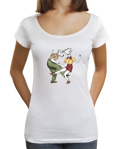 Camiseta mujer Camiseta perro jirafa bailando lindy ho - latostadora.com - Modalova