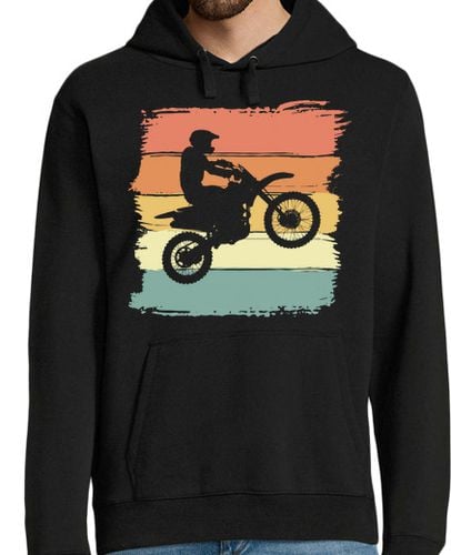 Sudadera Con Capucha Para Hombre motocross bicicleta retro vintage para laTostadora - latostadora.com - Modalova