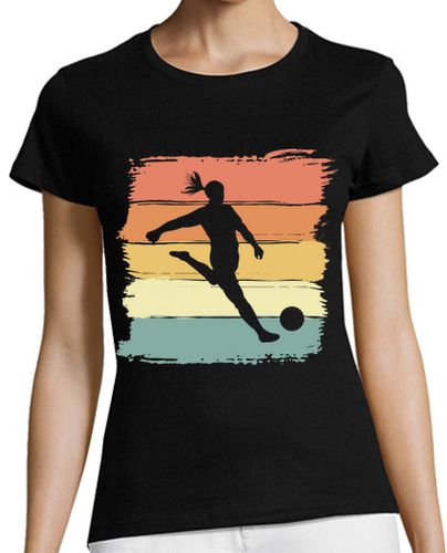 Camiseta mujer fútbol retro vintage para amantes del f - latostadora.com - Modalova