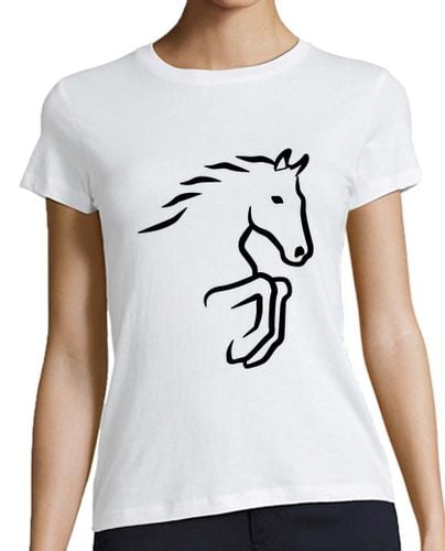 Camiseta Mujer Manga Corta caballo de salto laTostadora - latostadora.com - Modalova