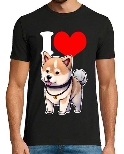Camiseta I Love Akita dark - latostadora.com - Modalova