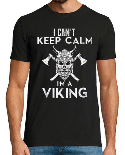 Camiseta nórdico vikingo con casco y hachas - latostadora.com - Modalova