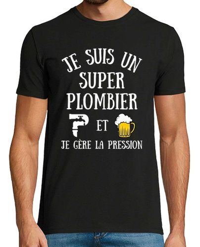Camiseta súper fontanero hombre humor cerveza - latostadora.com - Modalova