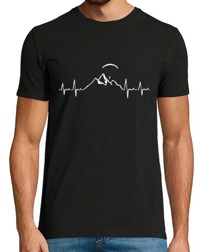 Camiseta Hombre Manga Corta parapente latido del corazón vuelo en p laTostadora - latostadora.com - Modalova