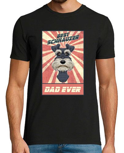 Camiseta el mejor schnauzer miniatura papá de mi - latostadora.com - Modalova