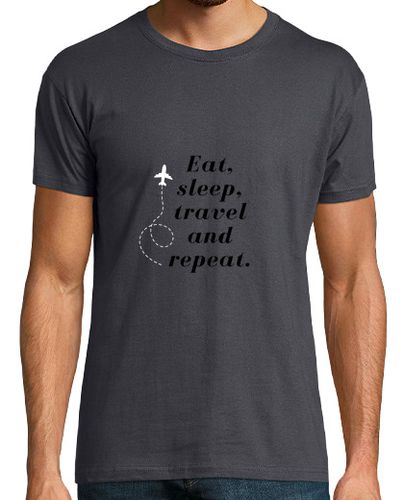Camiseta Camiseta Eat, sleep, travel and repeat - latostadora.com - Modalova