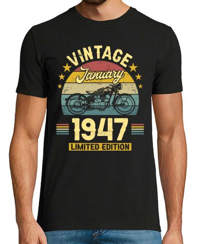 Camiseta Enero 1947 76 Años Cumpleaños - latostadora.com - Modalova