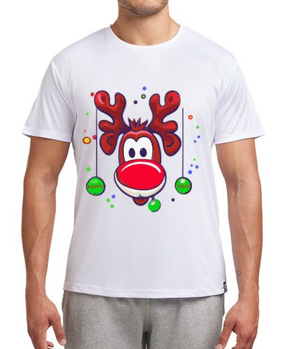 Camiseta deportiva reno rudolph feliz navidad dibujo laTostadora - latostadora.com - Modalova