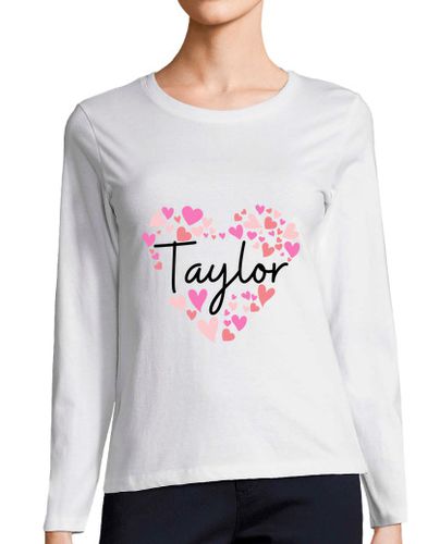 Camiseta Mujer Manga Larga taylor corazones rojos y rosas laTostadora - latostadora.com - Modalova