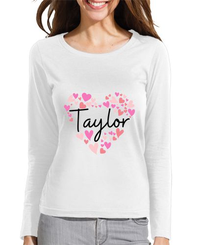Camiseta mujer taylor corazones rojos y rosas - latostadora.com - Modalova