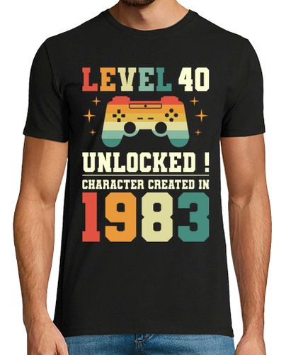 Camiseta Nivel 40 Cumpleaños De Gamer De 40 años - latostadora.com - Modalova